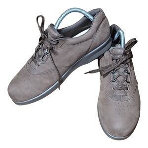SAS Womens Free Time Chocolate Brown Suede Walking Shoes Sz 9N Tripad Comfort